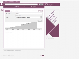 Сайт ise4.ru 2011 года, пример веб-приложения статистики посещяемости